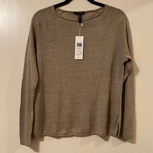 NWT Eileen Fisher 100% Linen Pullover, Small